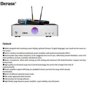 Professional Sound System Audio Video <strong>Amplifier</strong> 3 in 1 Karaoke <strong>Amplifier</strong> for Karaoke Party - Product Image 3