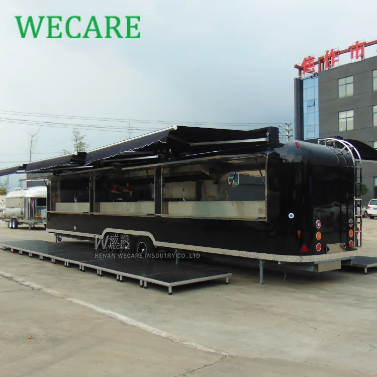 WECARE Custom grande Mobile Remolque completamente attrezzata camion di cibo commerciale per la ristorazione barbecue concssssion Fast Food rimorchio per la vendita