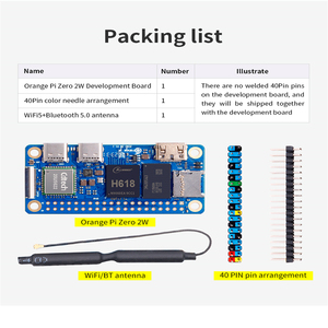 ORANGE Pi zero 2 W 1.5GB RAM DDR4 Mini PC ALLWINNER H618 ORANGE Pi zero 2 W WiFi บลูทูธ SBC บอร์ดเดี่ยว Zero2W คอมพิวเตอร์ - Product Image 6