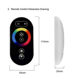 RF LED RGB Controller für Strip Lights Controller mit Touch 6 Tasten Fernbedienung für Zuhause Neues Modell FC-020 CE ROHS - Product Image 6