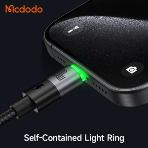 สายชาร์จเร็ว2-in-1 674/671 MCDODO 1.5เมตรชิปอี-มาร์ค100วัตต์สายข้อมูล USB-C แบบ2อิน1สำหรับการเดินทางบนแล็ปท็อป iPhone Android - Product Image 5