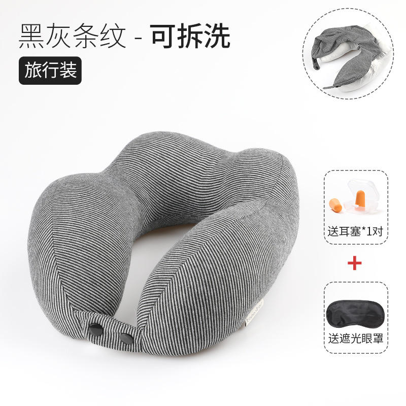 Black and gray striped jersey fabric