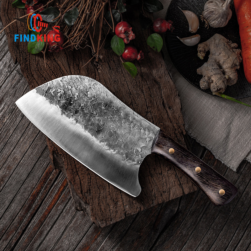FINDKING Handmade Forged Chef Knife 4Cr13Mov Forged Chinese Cleaver Professional Kitchen Knives Meat Vegetables Slicing Knife