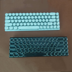 彩色可插拔简易办公有线键盘68键65% 紧凑型电脑机械键盘 - Product Image 5