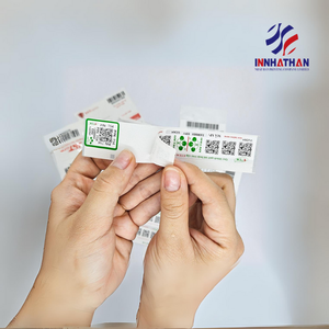 QR-Code-Etiketten Klebe etikett Hochwertige, stark klebende Verpackungs etiketten OEM/ODM-Sonder verpackung Hergestellt in der Fabrik in Vietnam