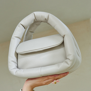 Moda kadınlar özel deri kapitone Tote çantalar Crossbody çanta yumuşak kabarık çanta - Product Image 2