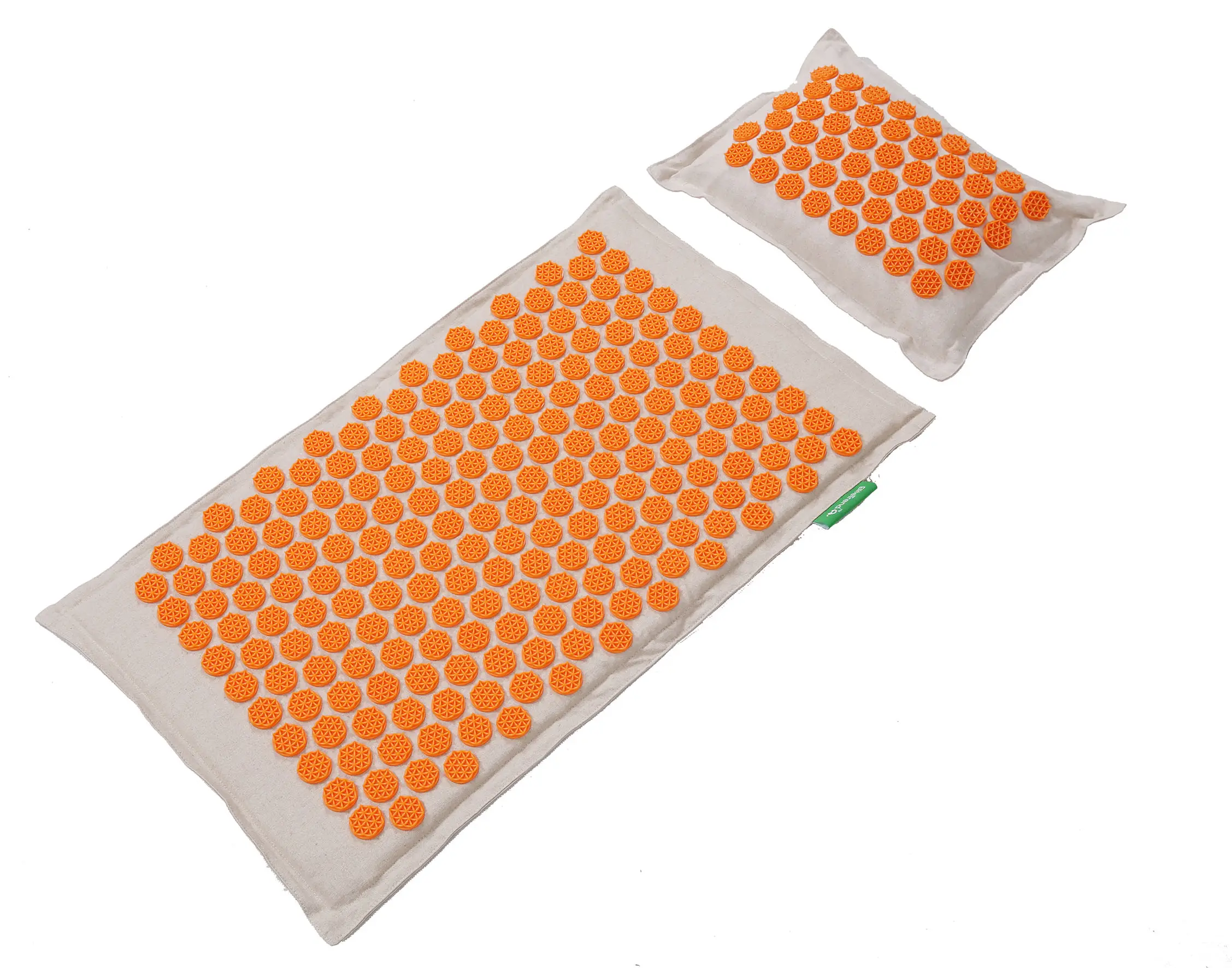 Milieuvriendelijke Body Acupressuur Terug Massage Mat Akupunktur Spikes Mat Shakti Kokosnoot Katoen En Linnen Mat Set Akkupressur Matte