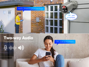 Techage运动检测音频报警Poe闭路电视摄像机4K 8MP人脸检测Poe IP摄像机 - Product Image 5