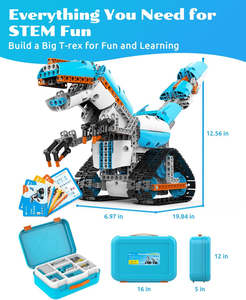 Bambini interattivi di 8-12 anni di codifica Robot Kit di 637 pezzi di costruzione di programmazione gratta e vinci 3D APP guida giocattolo educativo per - Product Image 6