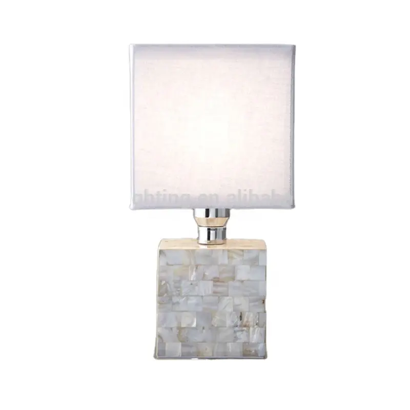 HUAYI Home Decor Modern Estilo Concha de Cristal Mesa de Luz Para A Sala de Estudo Sala de estar