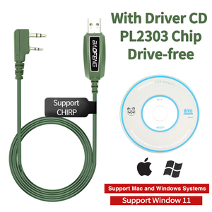 Baofeng senza unità USB programmazione cavo finestra 11 Chip per Baofeng BF-UV-82 888S UV13 Pro 2 vie Radio walkie-talkie - Product Image 3