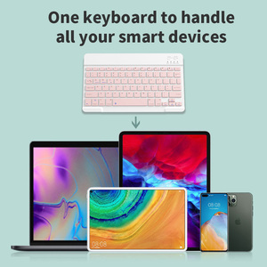 Rechargeable Backlit <strong>Keyboard</strong> Mini <strong>Wireless</strong> <strong>Keyboard</strong> With Portable BT Multimedia <strong>Keyboard</strong> for Phone Tablet Computer TV - Product Image 6