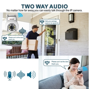Kit de cámara Wifi con Monitor NVR Cámara PTZ inalámbrica Audio bidireccional Detección humana inteligente Sistema de cámara de seguridad inalámbrica P2P - Product Image 6