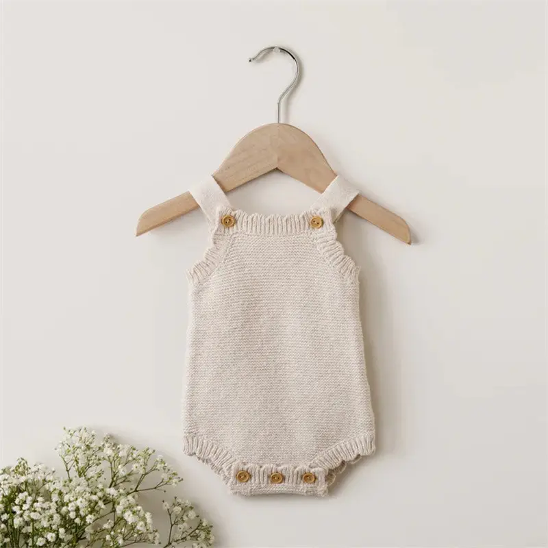 cute pure cotton baby rompers infant jumpsuit for girl knitwear