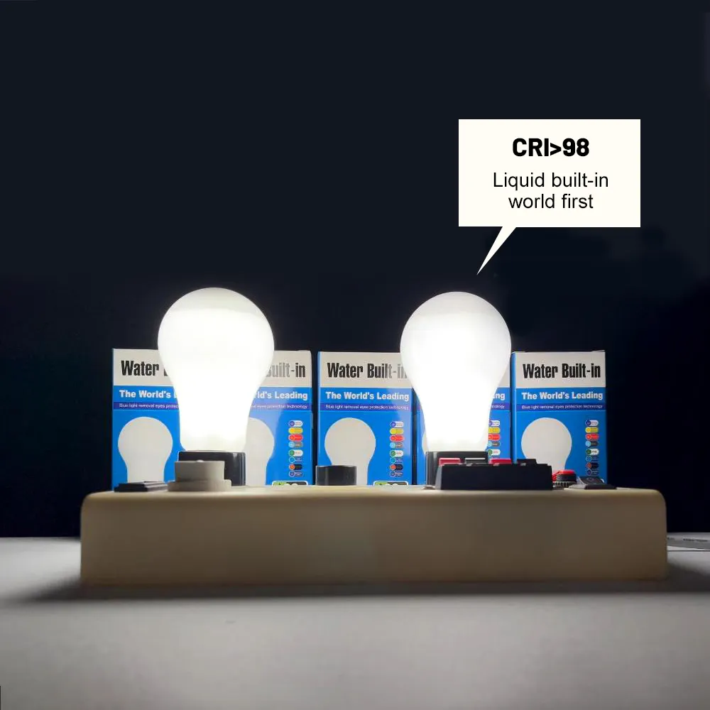 Lampu LED bola lampu LED untuk rumah, lampu led CRI tinggi Anti cahaya biru halus bawaan cair E27 5W 8W