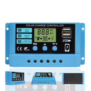 Neue 10a 20a 30a Lithium Eisen lifepo4 Batterie ladegerät Regler Stabilisatoren 12V 24V Auto Dual USB PWM Solar laderegler - Product Image 1