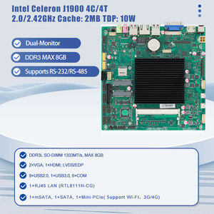 Controladores PLC Interfaces HMI Tabletas industriales VGA HD-MI LVDS/EDP Monitor dual Intel Celeron J1900 MINI ITX Placa base - Product Image 2