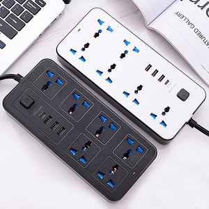 อะแดปเตอร์ปลั๊กไฟฟ้า UK 6 Gang ปลั๊กต่อขยายอัจฉริยะ Tuya ช่องเสียบสายไฟ USB อเนกประสงค์พร้อมที่ชาร์จแบบ Type C - Product Image 1
