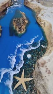 热门趋势现代矩形河环氧餐桌套装实木长方形设计家居农家厨房酒吧装饰 - Product Image 2