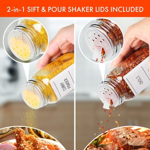 Eco-friendly 120ml Customized Package Square <strong>Spice</strong> <strong>Jar</strong> With Label Farmhouse 4oz Glass <strong>Spice</strong> <strong>Jar</strong> With Bamboo Lid Set of <strong>24</strong> <strong>Spice</strong>- - Product Image 2