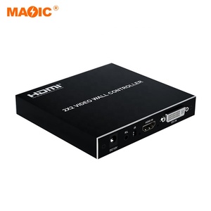 Controlador de pared de video de 1080p, 2x2 conmutador de video, conmutador de pantalla HDMI de 4 canales para TV