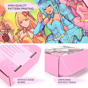 Özel baskı boyutu Logo pembe ambalaj kutuları karton geri dönüşümlü oluklu posta gönderim kutusu renkli nakliye kutusu - Product Image 2