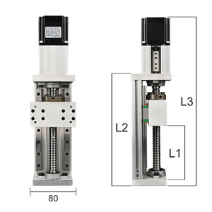 CNCリニアガイド1605ボールねじスライドテーブル100-600mm有効ストロークガイドレールXYZ軸NEMA 23ステッパモーター3Dプリンター - Product Image 5