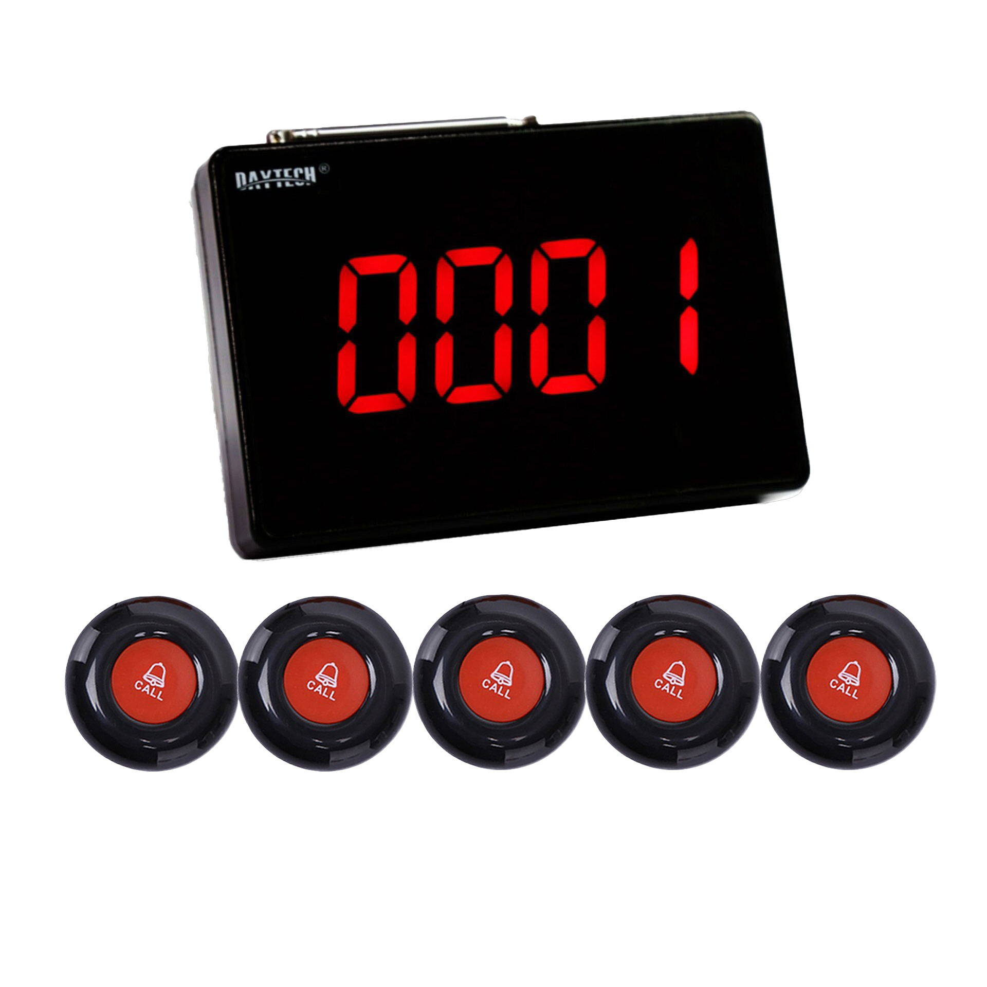 Display+5 Black Buttons