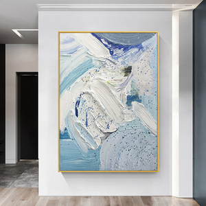 家居酒店厚纹理装饰海报手工油画挂画画布<span class=keywords><strong>3d</strong></span>纹理艺术抽象壁画