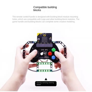 Microbit Programmable Gamepad Kit MicroBit Rocker Key Expansion Board with Wireless <strong>Remote</strong> <strong>Control</strong> Compatible with Raspberry Pi