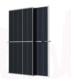 中国供应商JA jinko LONGi Risen Trina 144电池半电池450W 550w 660w 5bb MBB 12BB太阳能发电场单太阳能电池板