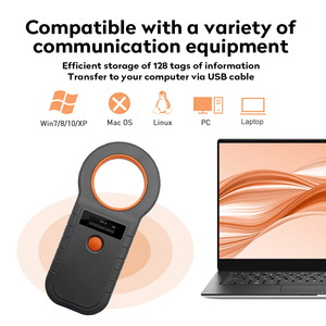 JR RFID etiketi okuyucu 134.2khz köpek kedi pet inek hayvan çip kimlik çip tarayıcı hayvan çip okuyucu - Product Image 4