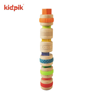 Latest Sensory Toys Early Education Colourful Block Toy Kid Touch Geometric <strong>Shape</strong> <strong>Sorting</strong> Matching Games Blocks for Children - Product Image 4