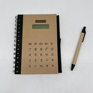 Trendy Environmental Notebook Rechner mit Lederbezug Custom Kraft Logo Werbe büro Geschenk Stift Memo Pad Haft notizen - Product Image 2