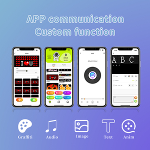 Programmier bares Scrollen LED-Zeichen App Control Store Fenster LED-Bildschirm anzeige Bild importieren Benutzer definierte Text muster Animation - Product Image 3