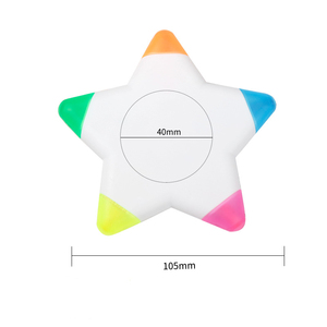 优质星形5合1荧光笔标记荧光笔 - Product Image 1