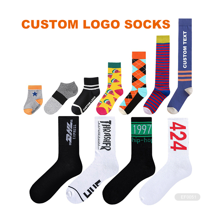 chaussettes avec logo personnalisé