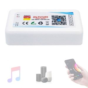 Лидер продаж, светодиодный контроллер Dc12-24V Tuya Wifi Smart Rgbwc Rgbw Rgb Cct диммер, контроллер светодиодной ленты с управлением приложением - Product Image 6
