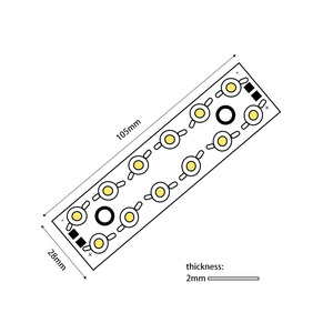105*28mm Dc <strong>12V</strong> <strong>LED</strong> Module Lamp 12pcs <strong>LED</strong> Chips 12w 36W 3000k 6000K PCBA <strong>LED</strong> Module for Car Light - Product Image 5