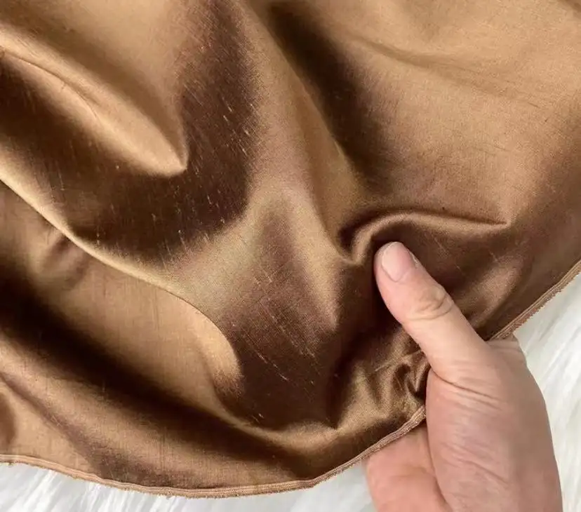 Disponibile larghezza 135-138cm tessuto dupion di seta multicolore Dupioni Silk è possibile scegliere molti colori