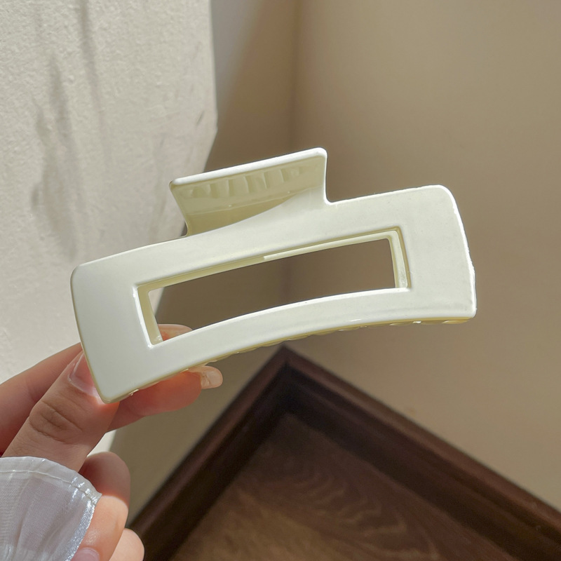 18# Clip carré blanc - 10,5 cm