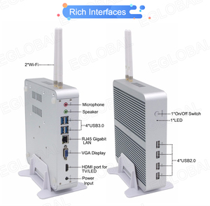 Eglobal 12th Gen Intel Core I5-1235U Mini PC 32GB D5 Dual Display 1RJ45 LAN <strong>Desktop</strong> <strong>Computer</strong> Win11 Fanless Industrial Mini PC - Product Image 2