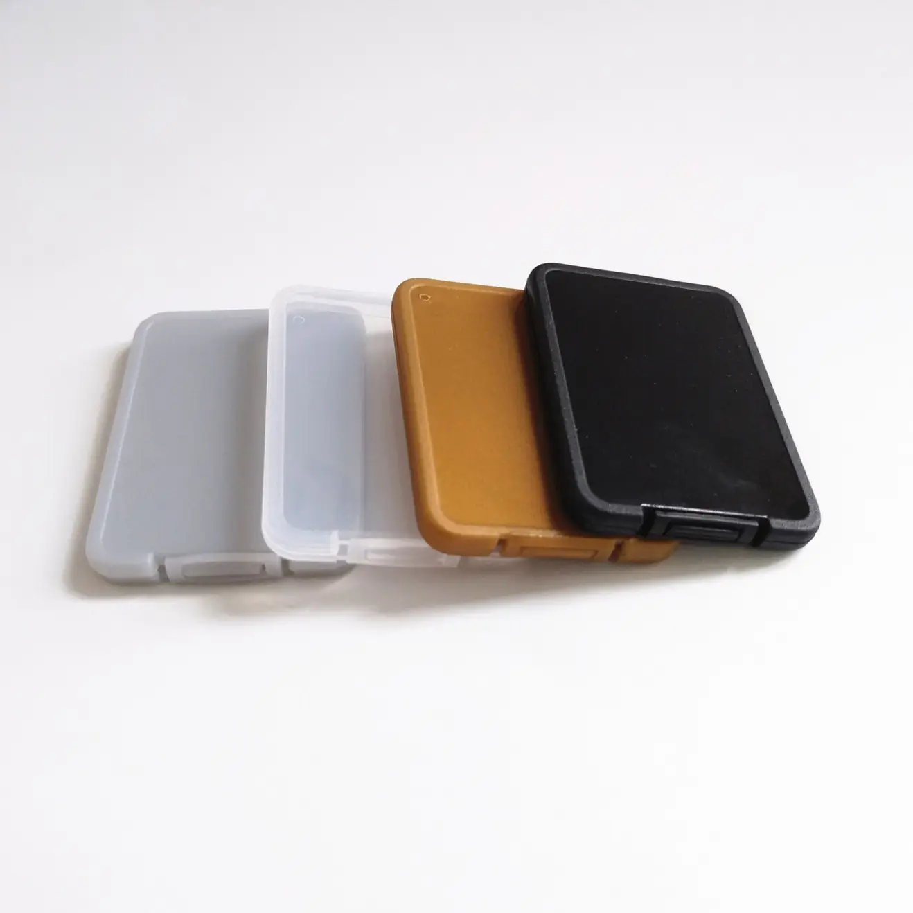 Kunststoff Clear Slim Container-4,5mm-Kunststoff gehäuse Clear Plastic Card Box Mini Thin Custom Drucke tikett