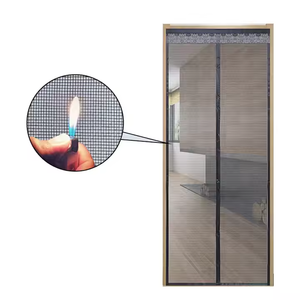 Ventana de mosquitera de cierre automático de alta calidad con imanes resistentes y pantalla de puerta de malla para insectos/puerta de mosquitera magnética