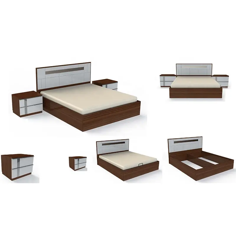 NOVA Customize Project Bedroom Furniture CUS-11NAA017-K Wood Beds Furniture Bedroom Sets Queen Size Bed Frame