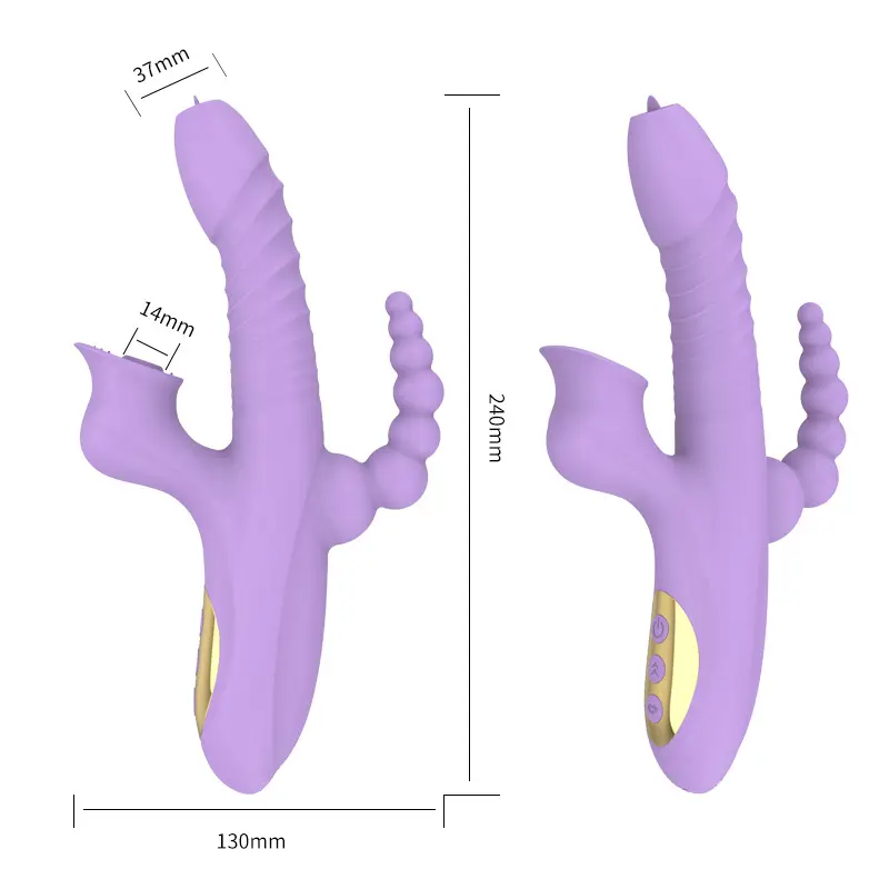 Masturbatore oscillante telescopico ad aspirazione riscaldata elettrica da donna che lecca il vibratore della vagina prodotti per adulti vibratore del sesso