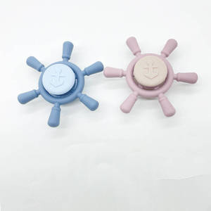 Bánh lái thiết kế Silicone Fidget xoay cảm giác tắm đồ chơi với cốc hút, bàn xoay spinner trẻ em đi chơi đồ chơi - Product Image 6