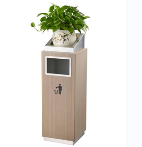 Cubo de basura de acero de fábrica, contenedores de reciclaje, caja de clasificación, cubos de basura decorados, cubo de basura de Metal para exteriores para lugares públicos - Product Image 2