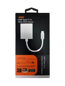 ขายดีเปลือกโลหะอลูมิเนียม USB Type C ถึง4K HDMI + อะแดปเตอร์ VGA สำหรับคอมพิวเตอร์