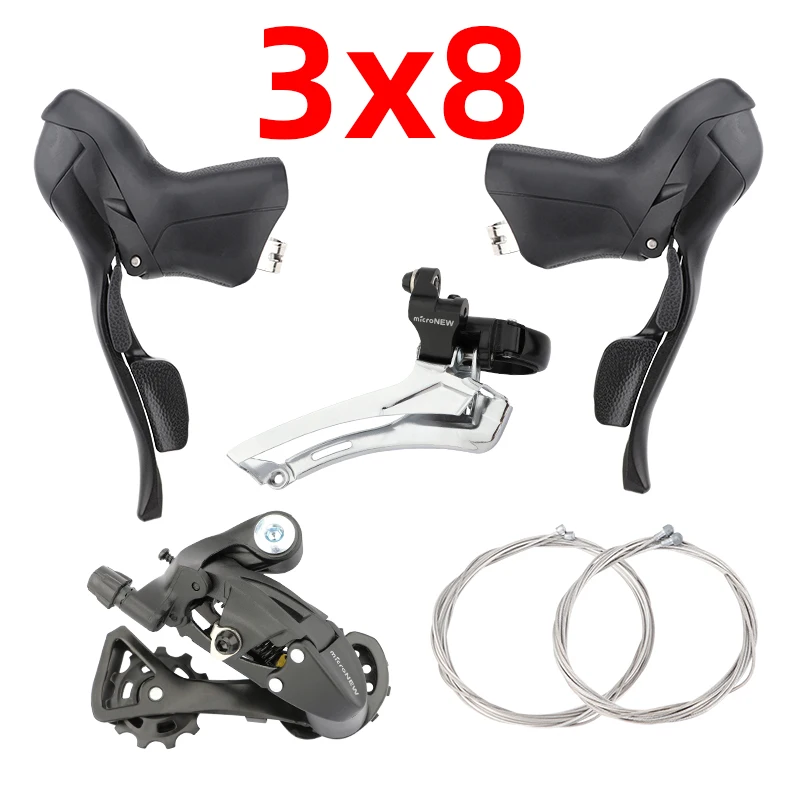 Negro 3x8 velocidades SL FD RD